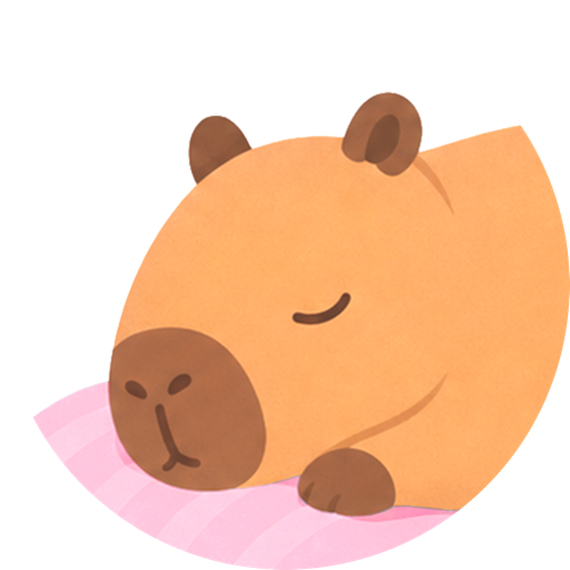 Capybara illustration, style 3