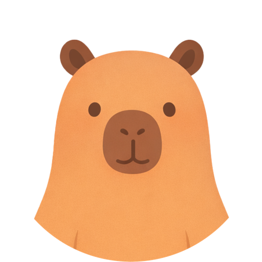 Capybara illustration, style 8
