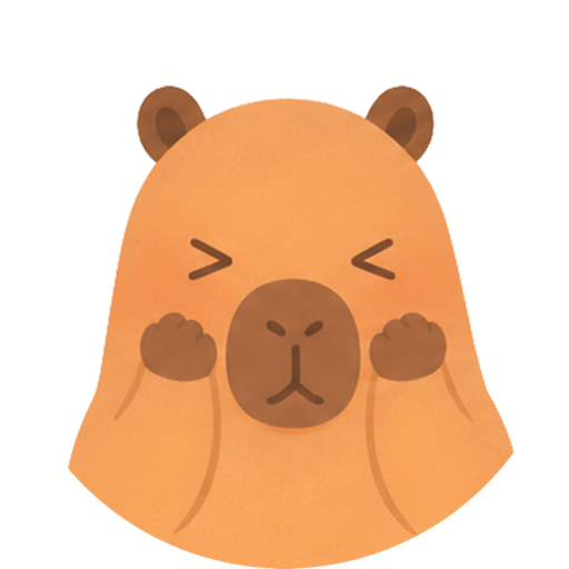 Capybara illustration, style 9